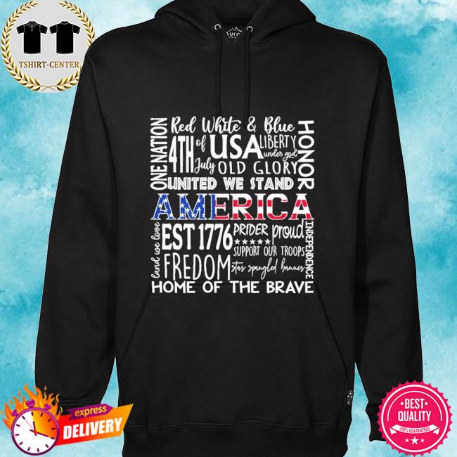 YANKEE Love Freedom USA History Star Red White Blue America T-Shirt