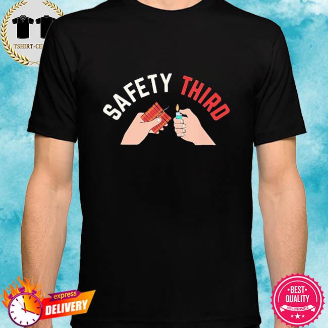 4th of july patriotic fireworks safety third shirt