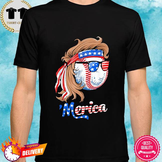 Memorial Day American flag . Happy Memorial Day | Baseball ¾ Sleeve T-Shirt