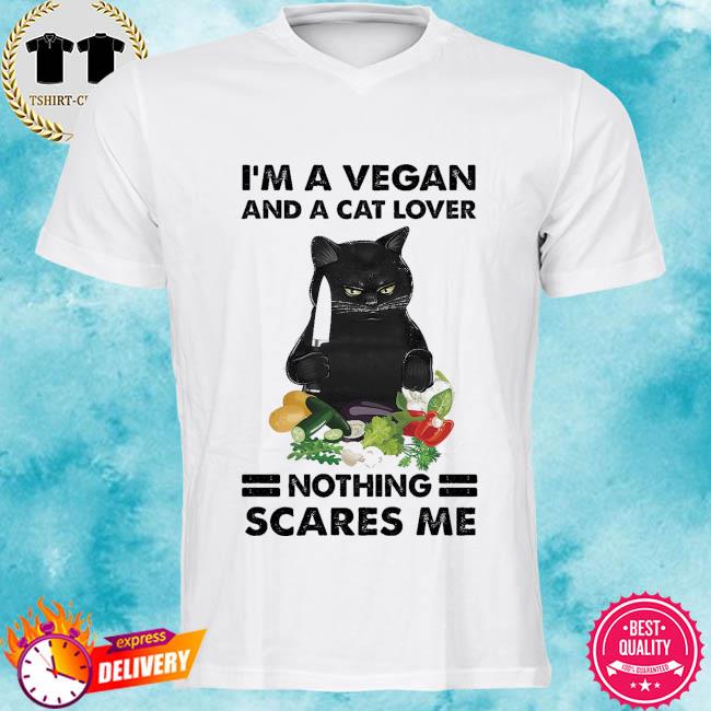 vegan cat t shirt