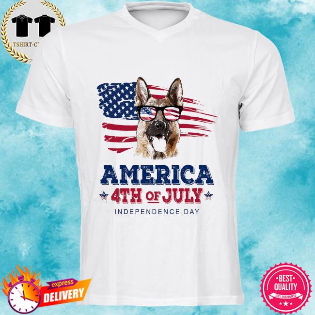 Dog America 4th of july independence day shirt
