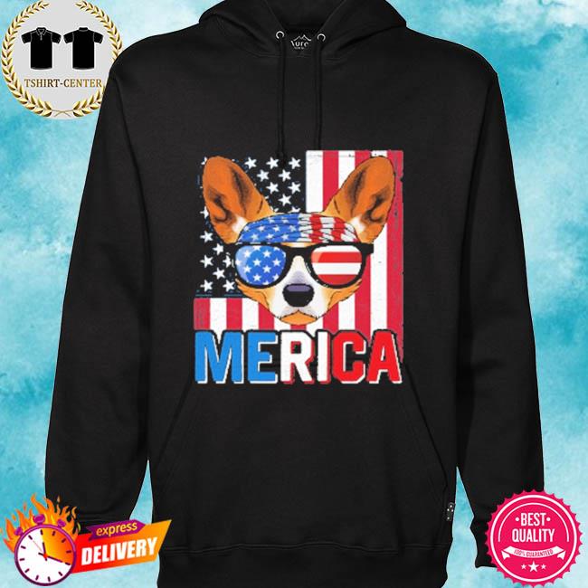 Independence day welsh corgi pembroke merica 4th of july dog American puppy s hoodie