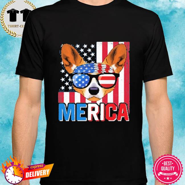 Independence day welsh corgi pembroke merica 4th of july dog American puppy shirt