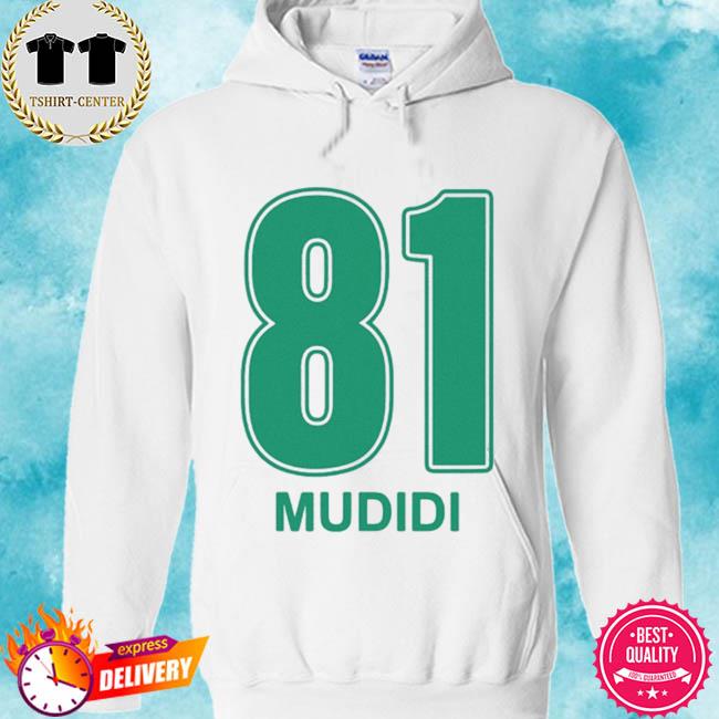 Number 81 mudidi green s hoodie
