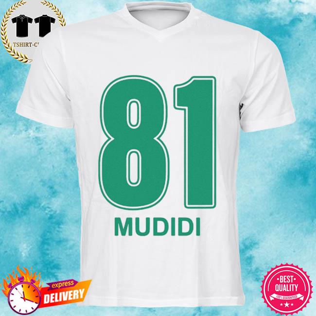 Number 81 mudidi green shirt