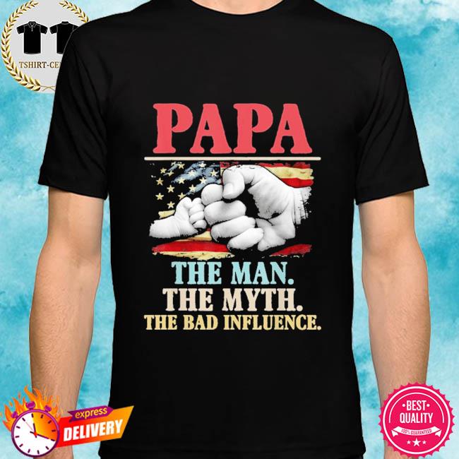 papa american flag shirt