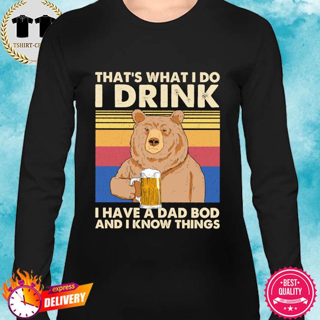bear drinking beer shirt