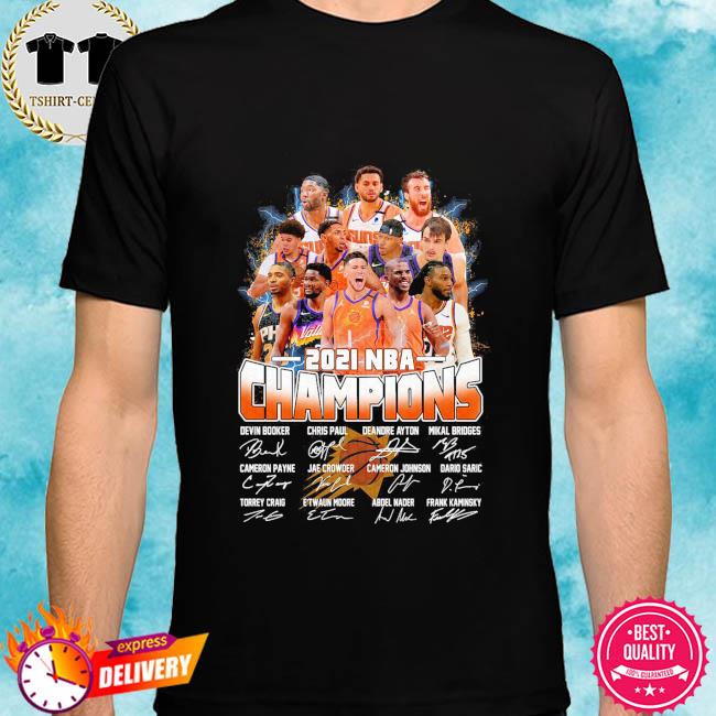 2021 Western Conference Final Champions Phoenix Suns signatures Shirt ...