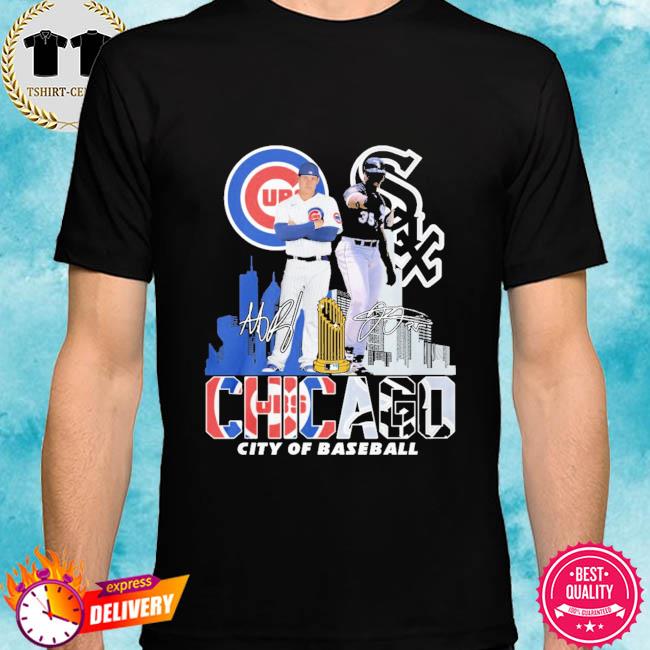 Chicago Cubs White Sox city of baseball signatures shirt, hoodie