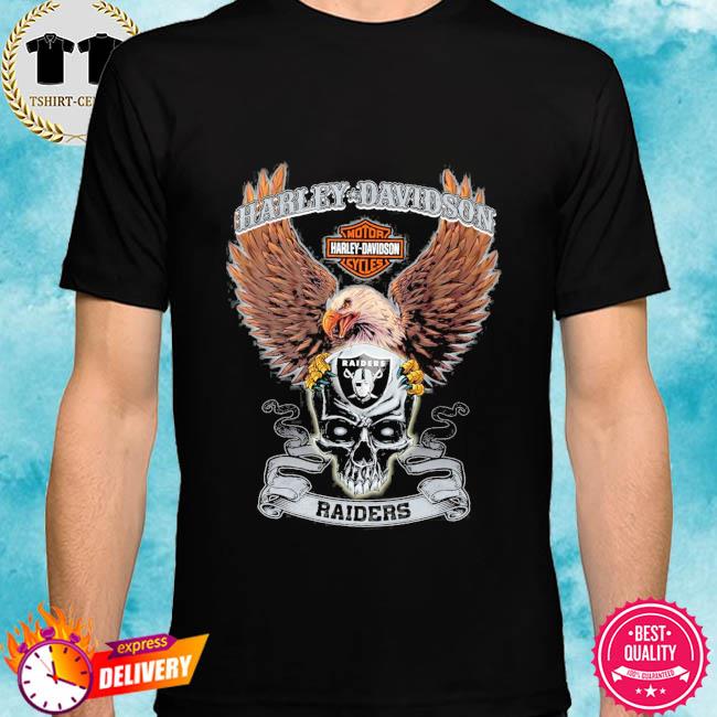 Harley Davidson Motorcycles Eagle Skull Oakland Raiders Shirt, hoodie,  sweater, long sleeve and tank top