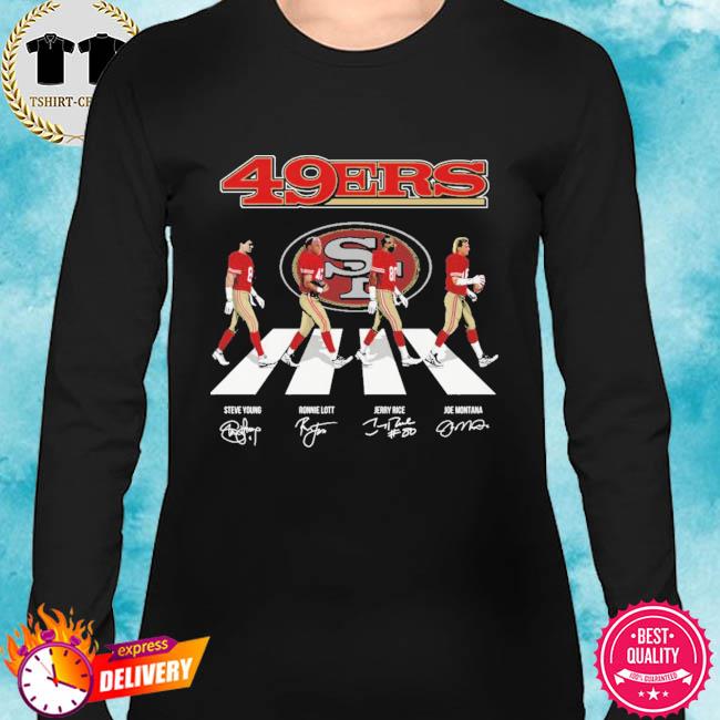 49ers Walking Abbey Road Signatures Shirt, hoodie, sweater, long sleeve and  tank top