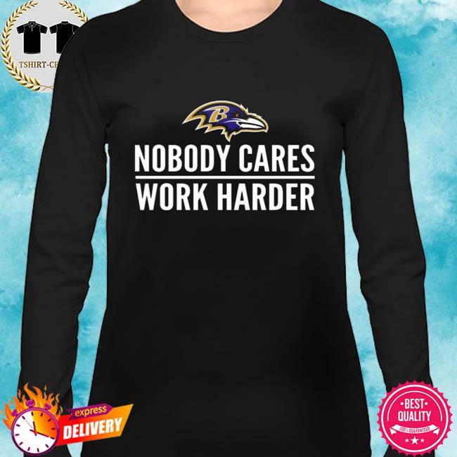 Baltimore Ravens Nobody Cares Work Harder Socks M/L