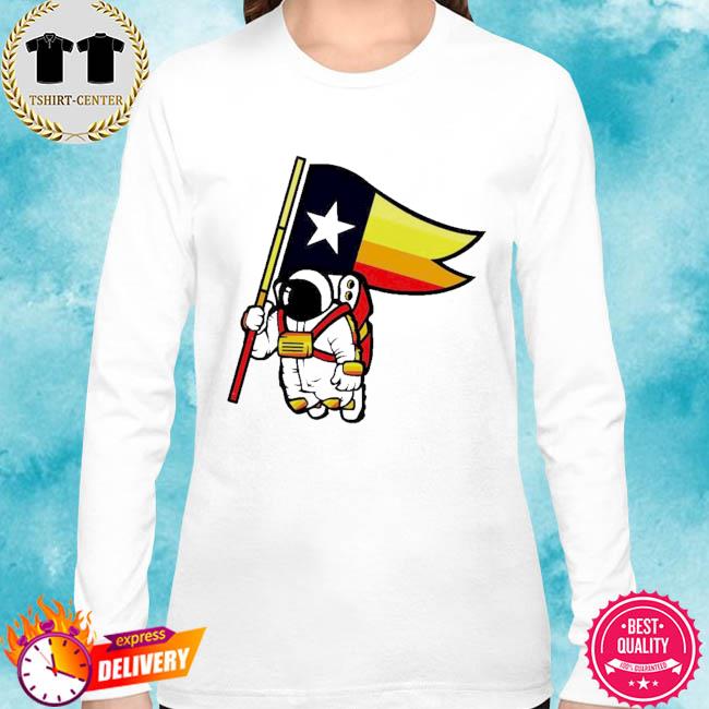 Houston Champ Texas Flag Astronaut Space City Shirt - TeeUni