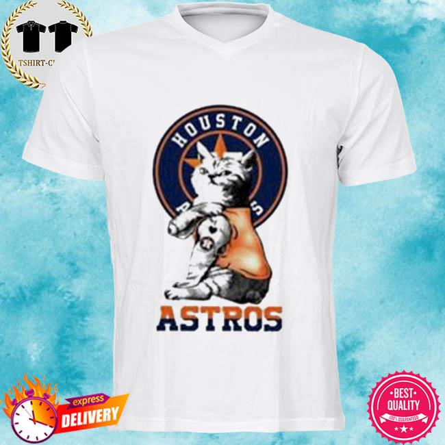 MLB Baseball My Cat Loves Houston Astros Long Sleeve T-Shirt