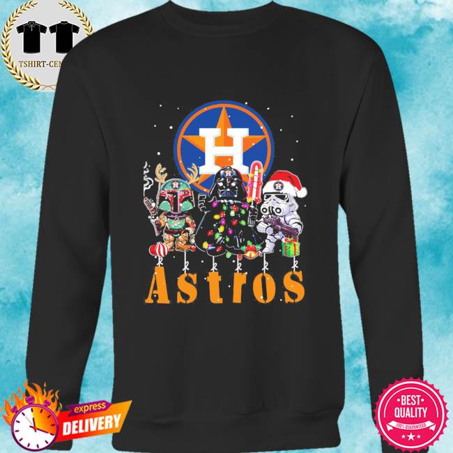 Santa Star Wars Houston Astros Merry Christmas Sweatshirt, hoodie