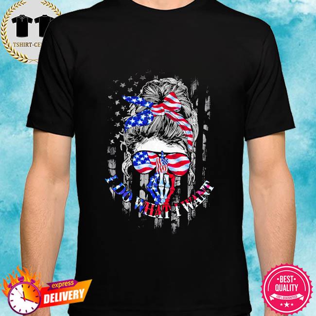 skull american flag shirt