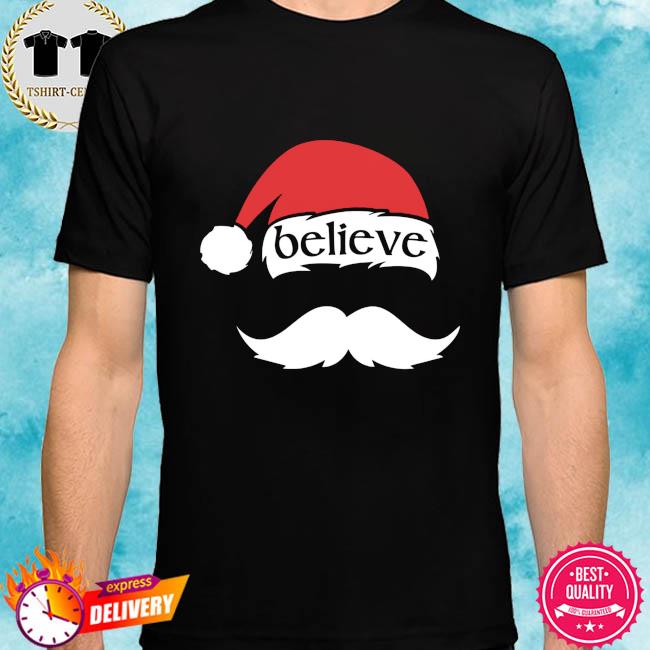 Believe shirt with santa hat Clearance