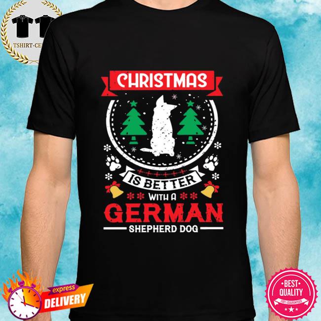 german shepherd christmas sweater for dog