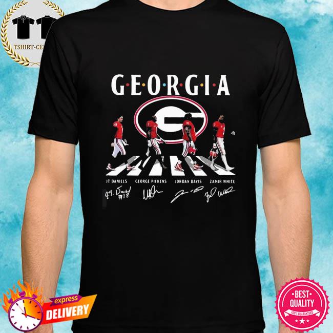 Georgia Football Player abbey road signatures 2021 shirt