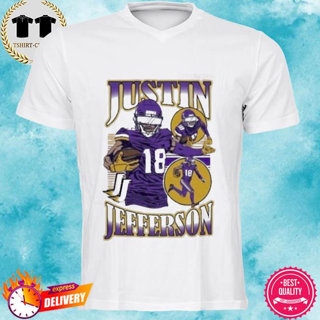 Justin Jefferson Jersey shirt vikings shirt t-shirt fan gear