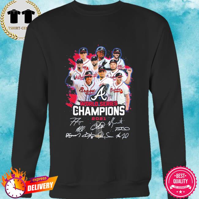 Atlanta Braves World Series Champions 2021 Signatures Thank You Shirt,  hoodie, sweater, long sleeve and tank top