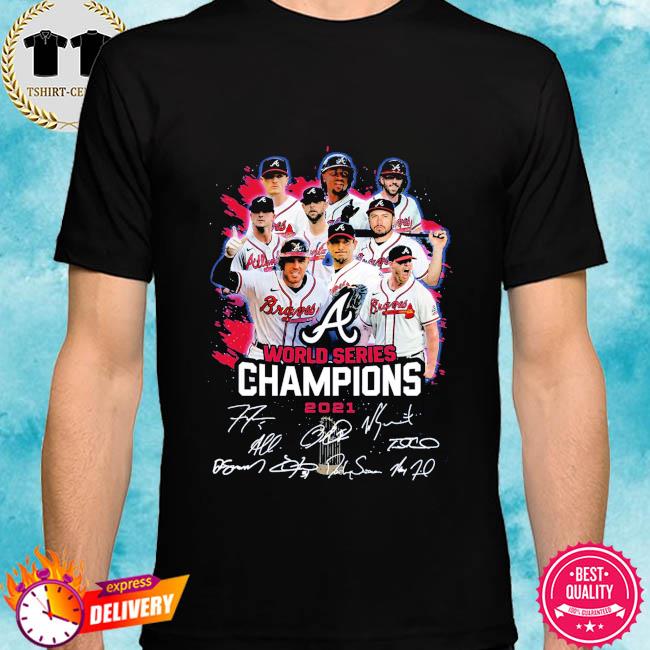 Atlanta Braves World Series Champions 2021 Signatures Thank You Shirt,  hoodie, sweater, long sleeve and tank top