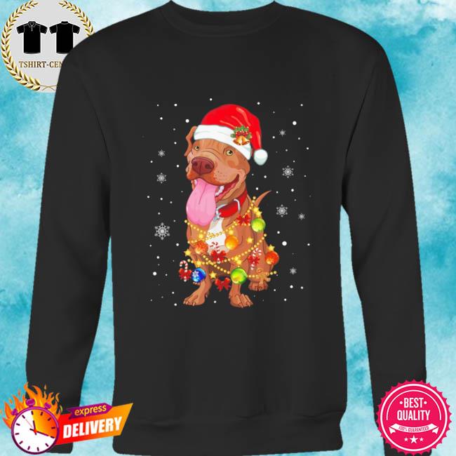 pitbull xmas sweater