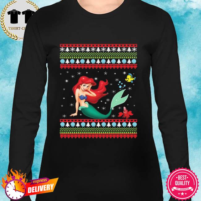 little mermaid christmas jumper