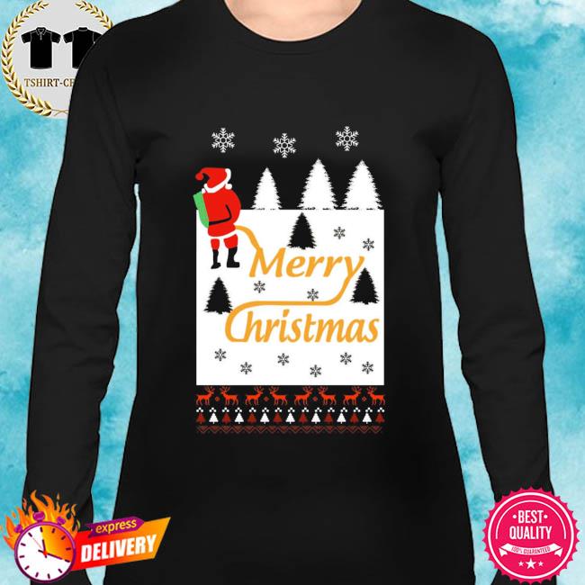 santa peeing sweater