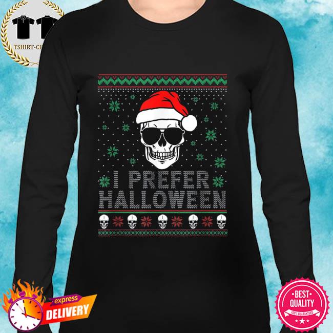 santa skull sweater