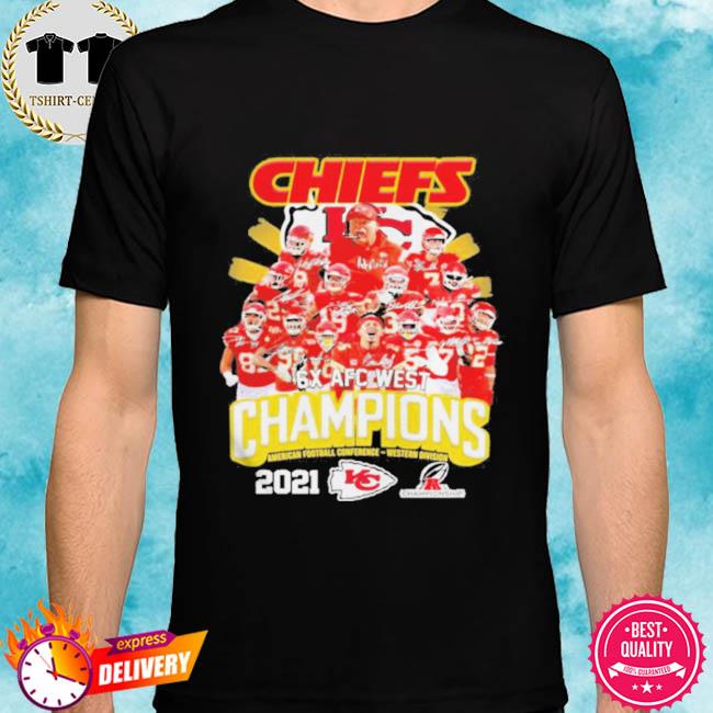 2021 AFC Western Division Championship Signatures Shirt