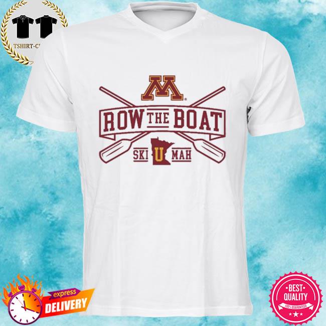 Blue 84 University Of Minnesota Row The Boat Maroon Shirt