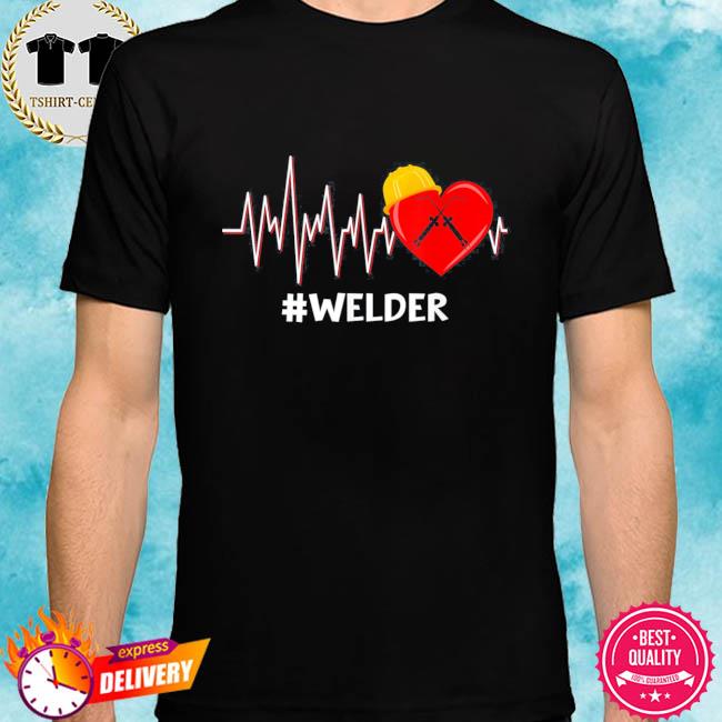 Jobs Heart Cute Welder Couples Valentines Day Tee Shirt