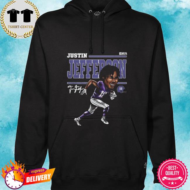 Justin Jefferson Cartoon WHT