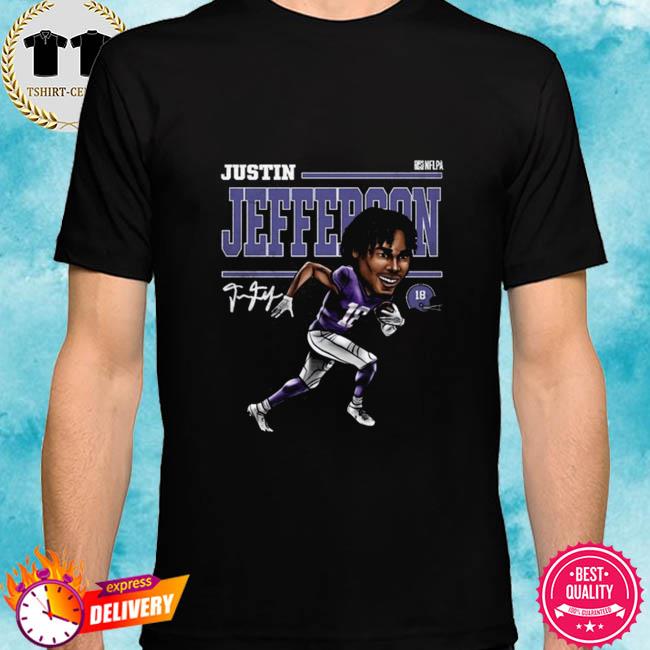 Justin Jefferson Cartoon WHT