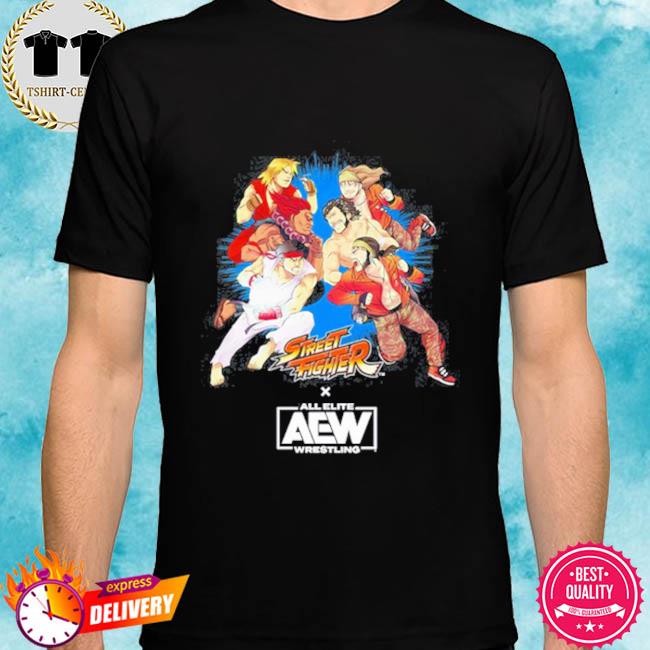 The Elite Street Fighter X Aew Shirt Pro Wrestling Tees Shirt