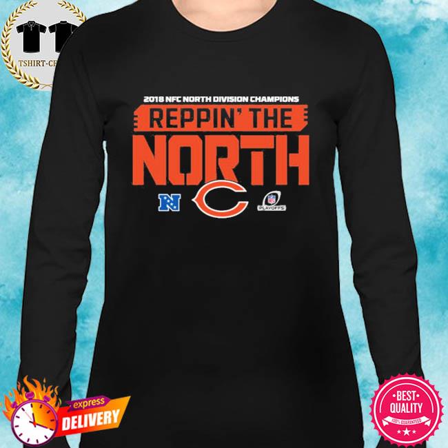 Chicago bears store 2018 nfc north division champions reppin the north  shirt, hoodie, sweater, long sleeve and tank top