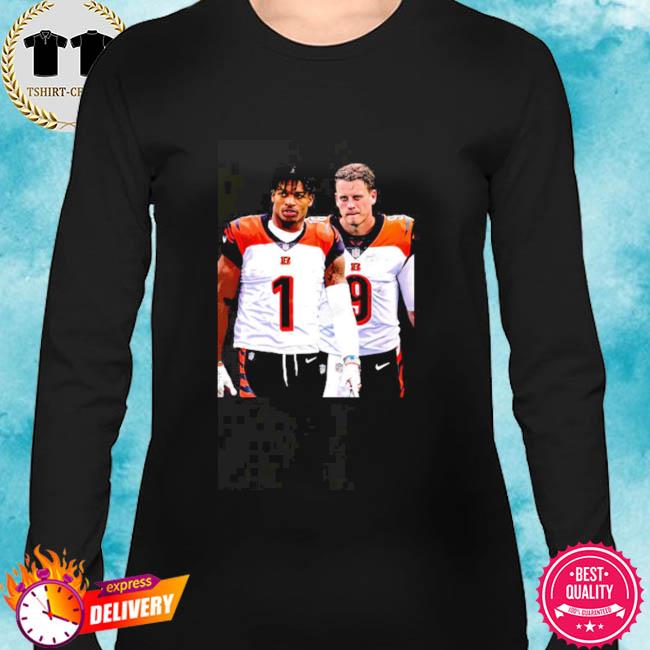 Joe Burrow Cincinnati Bengals Football Black Crew T-Shirt S-5XL