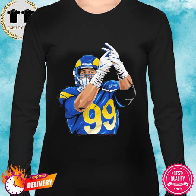 Aaron Donald Los Angeles Rams Pixel Art Kids T-Shirt