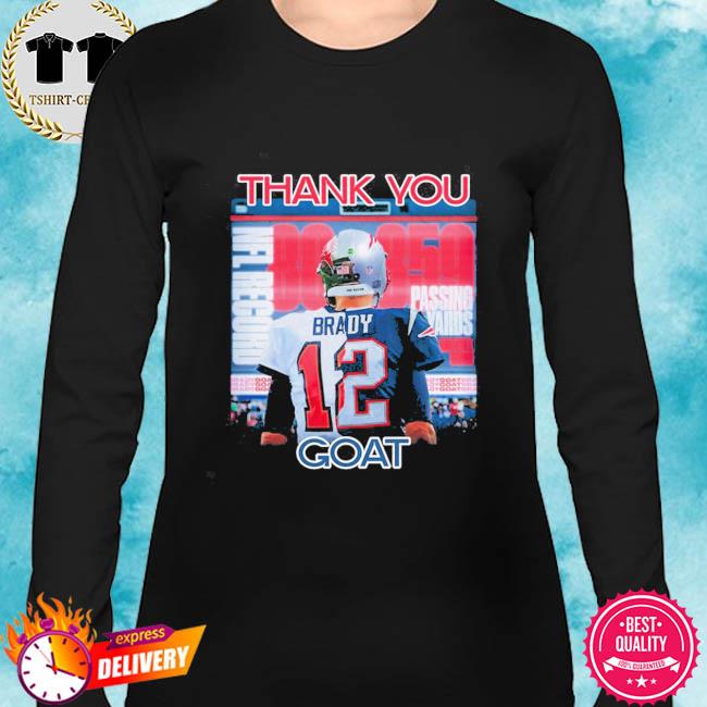 Thank You Tom Brady 12 Goat Shirt, Hoodie, Sweatshirt Q-Finder Trending  Design T Shirt