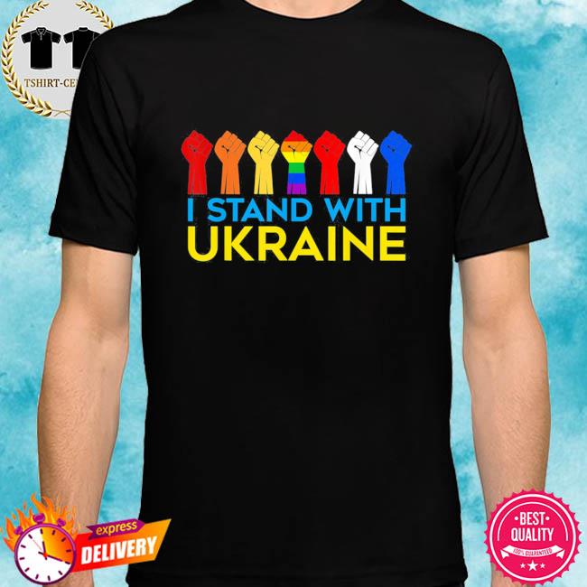 I Stand With Ukraine Flag LGBT Support Ukraine Peace Ukraine Shirt