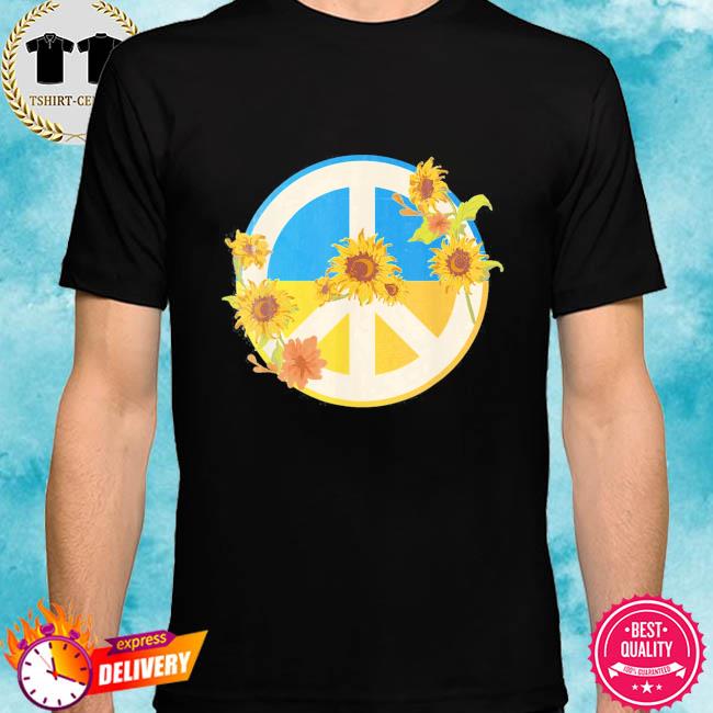 Stop Russian Sunflower Ukrainian Flag I Stand With Ukraine Ukraine Peace Shirt