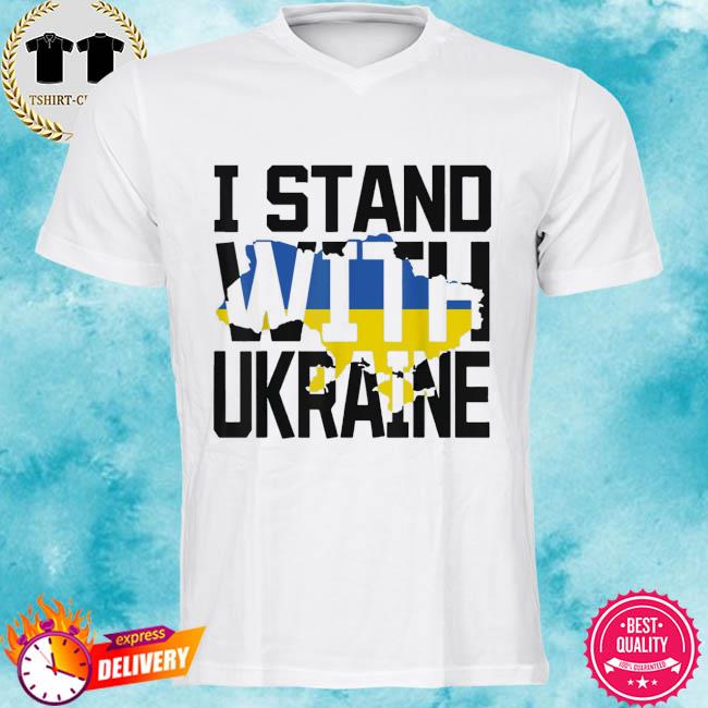 Support Stand With Ukraine With Peace Clay Ukrainian Flag Peace Ukraine T-Shirt