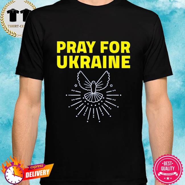 Support ukraine dove pray for ukraine shirt