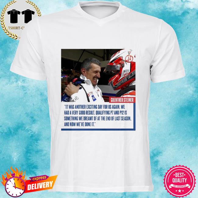 Get the Guenther Album Cover T-Shirt - Official Haas F1 Team Merchandise