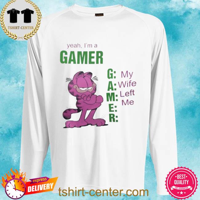 garfield gamer shirt
