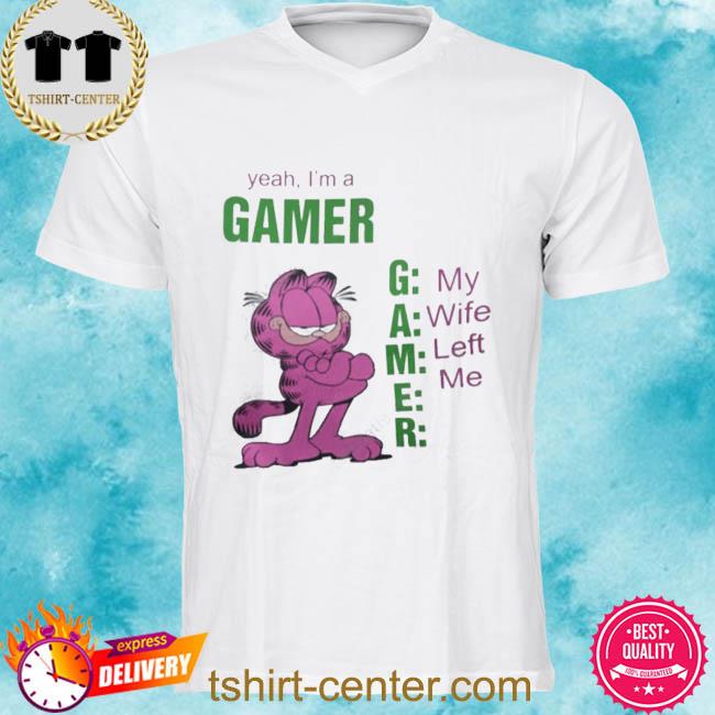 garfield gamer shirt