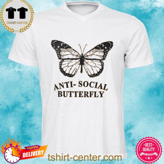 Anti Social Butterfly Zip Up Shirt
