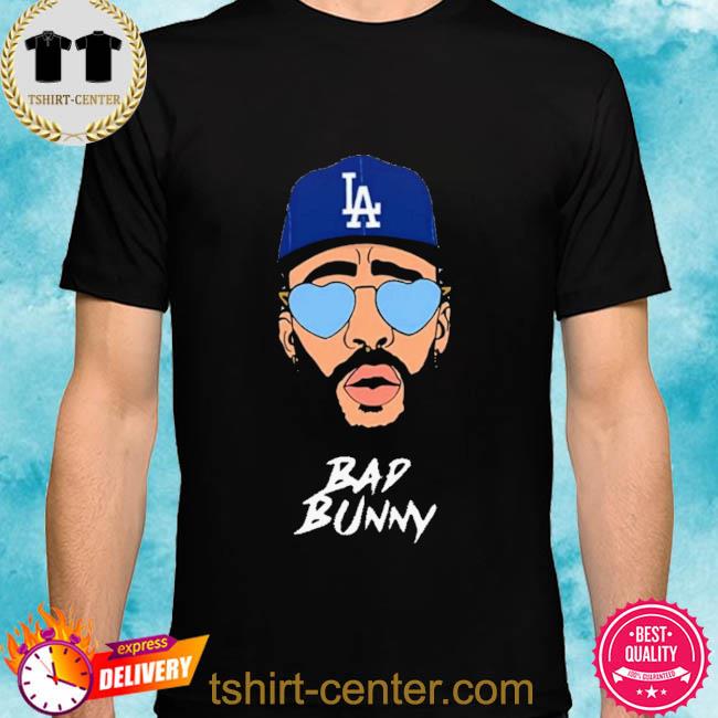 Bad Bunny Dodgers Shirt Los Angeles Dodgers Baseball Tee 