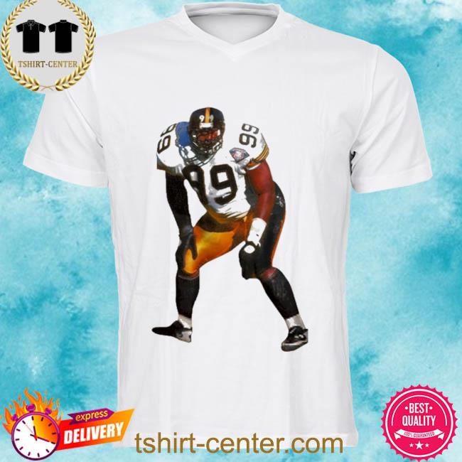 Pittsburgh Steelers Kyle Brandt Wearing Levon Kirkland Shirt